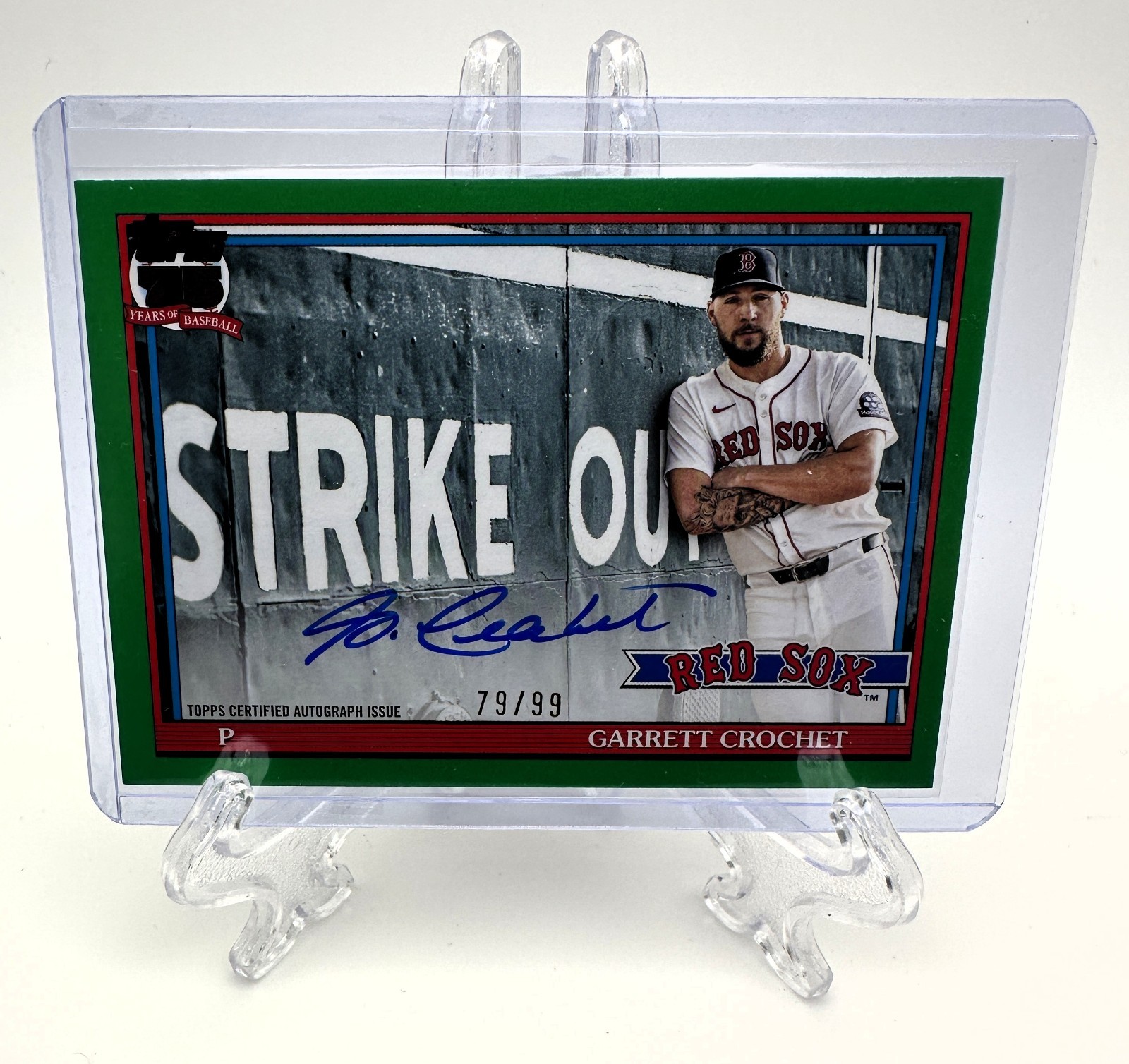2026 Topps Garrett Crochet 1991 Topps On Card Auto Green /99 91AU-GC