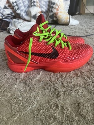 Nike Kobe 6 Reverse Grinch No Box  US 7.5
