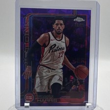 Topps Chrome Tobias Harris Purple Wave #6 /75 Detroit Pistons 2025-26 NBA