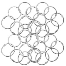 50Pcs Flash Card Rings Buckle Rings Buckle Gifts for Diy notebook binder ring