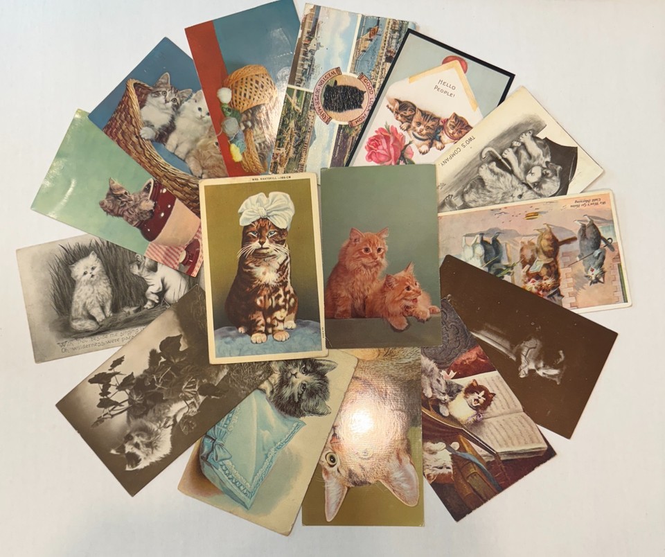 200 UNUSED Topics Vintage Postcard Lot CHEAPER THAN HALLMARK! | eBay