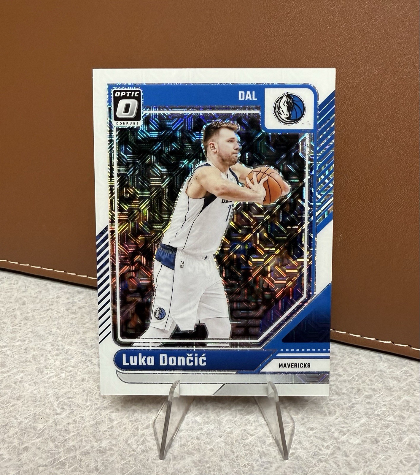 Luka Doncic 2024-25 Panini Donruss Optic - Choice White Mojo Prizm /48 Mavs #214