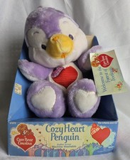 Vtg 80s COZY HEART PENGUIN Care Bear COUSINS Plush MIB In Box NOS 13" NEW
