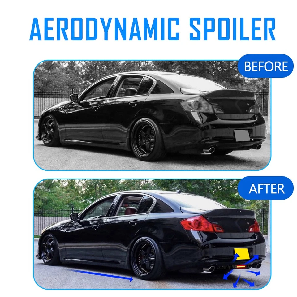 Divisor de alerón de parachoques difusor trasero con luz de freno LED para Toyota RAV4 XLE Foto 4 de 4