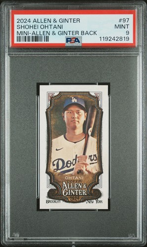 2024 Topps Allen & Ginter #97 Shohei Ohtani Mini A&G Back - Dodgers PSA 9