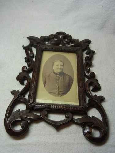 Local German Photo Frame Picture Photo Frame Black Forest Hand Carved Wood Antique German #J | eBay