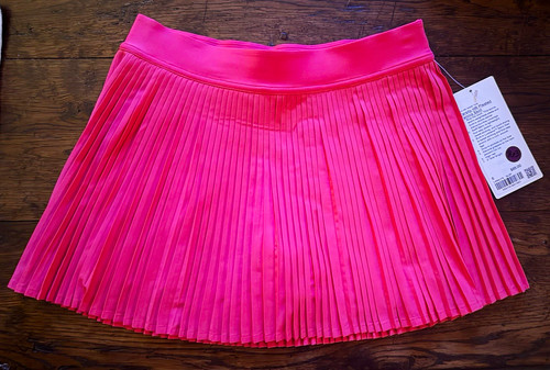 Lululemon Varsity HR Pleated Tennis Skort Size 6 Pink LW8AJYS