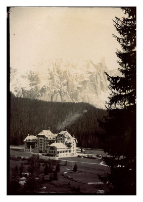 Italien, Karer Hotel Original Vintage Print.  Citrat Auflage 6,5x9 ca. 