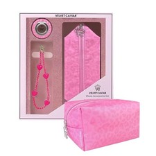 Velvet Caviar Travel Bag - Hot Pink Leopard - Magsafe Compatible