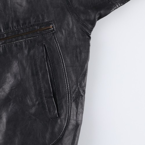 Used Daniel TERENCE leather flight jacket men's size XL - Picture 10 of 18