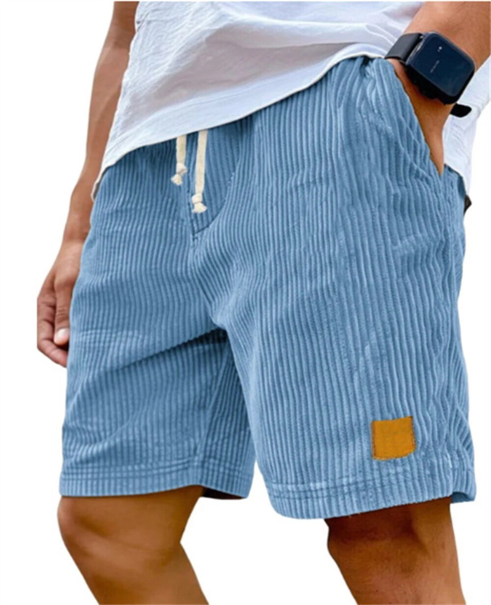 Summer Men's Shorts Casual Corduroy Drawstring Lightweight Beach Shorts
Opens in a new window or tab