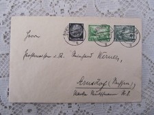 15.2.34 DRESDEN A 24 an Postmeister Reinhard Werner ARNSDORF M. Mutschmann Str.
