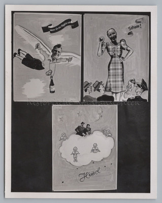 Photo Collage Women Men 1938 Sky - Vintage Photo 1930s
