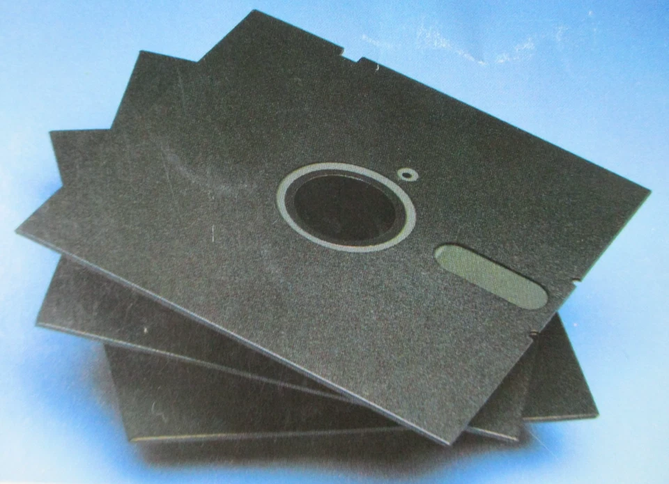 #3) 14 x Computer Floppy Disk Disketten 5 1/4" Pappschuber Papierbox BASF Sony