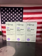 3 Pack - Hilma Natural Gas & Bloating Relief Herbal Supplement - Exp 7/26