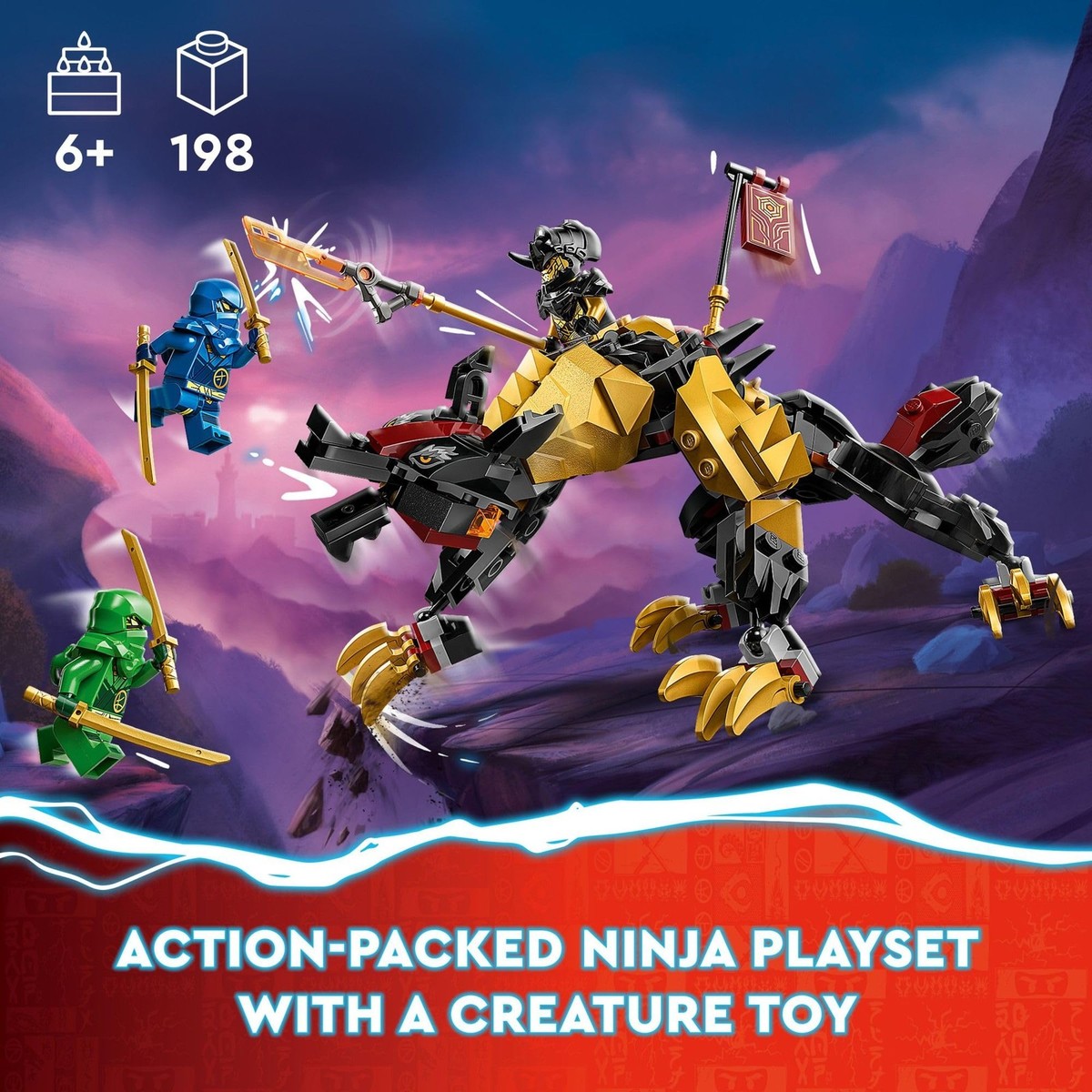 LEGO NINJAGO Imperium Dragon Hunter Hound 71790 Building Featuring