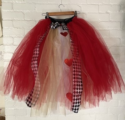 Queen Of Hearts Tulle Costume Skirt