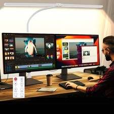 LED Desk Lamp for Office Dorm Home - Eye Caring Desk Light with Timer, Remote...