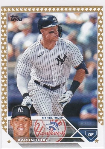 AARON JUDGE New York Yankees Baseball Card TOPPS GOLD STAR VARIATION $$ INSERT!