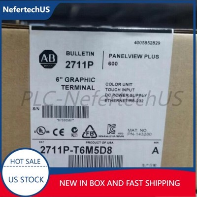 NEW Factory Sealed Allen-Bradley 2711P-T6M5D8 PANELVIEW PLUS 600  US Free Tax