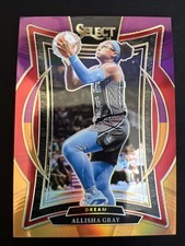 2025 WNBA Panini Select - Allisha Gray Purple & Orange Prizm 4/99 Dream #78