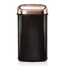 Tower 58L Black & Rose Gold Sensor Bin