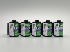 Lot of 5 Rolls Fujifilm VELVIA 100 36 Exp 35mm Slide Film - Unused w/o Box