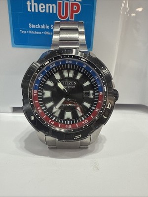 Citizen Eco-drive Promaster GMT Diver Stainless Steel Men s Watch BJ7128-59E