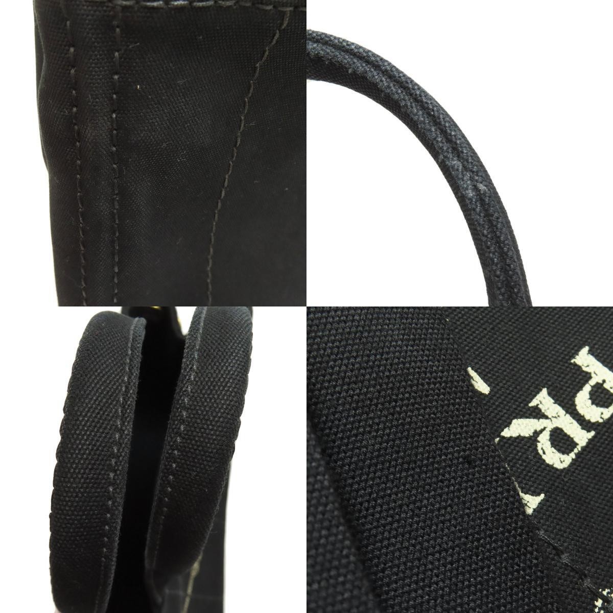 PRADA Canapa Mini 2WAY Handbag Canvas Ladies Used from japan thumbnail 8
