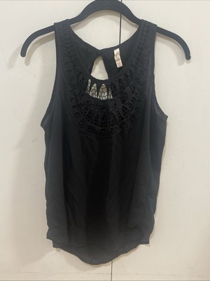 Xhilaration Juniors' Embroidered Tank Top Size M