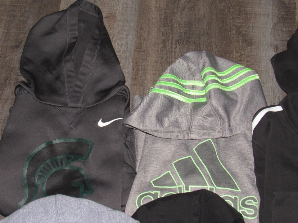 All UNDER ARMOUR ADIDAS NIKE Hoodie Lot Of 8 Boy's Medium 10 12 Sweatshirt Jckts - Image 3 of 4