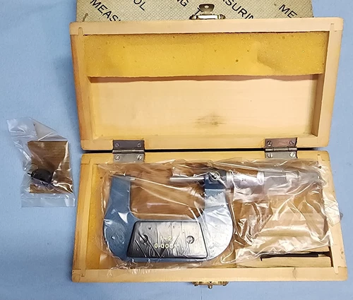 Chuan Micrometer 1"-2" .001" Mitutoyo Copy wBox Spindle Lock Ratchet 1" Standard