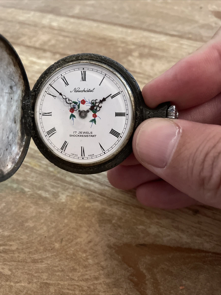 Swiss 18K Yellow Gold Pocket Watch by James Bonnet Neuchatel