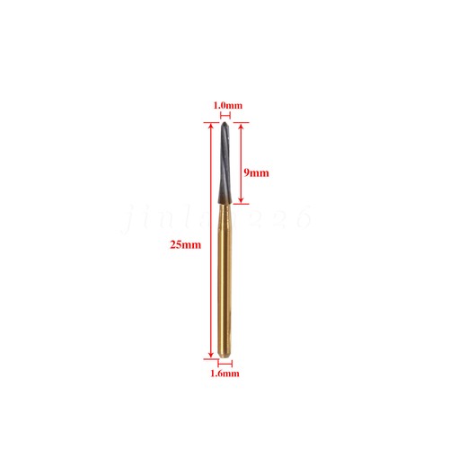10 /5 Pcs FG High Speed Dental Tungsten Steel Carbide Crown Metal Cutting Burs - Picture 190 of 223