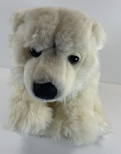 SOS Save Our Space 2003 Realistic Polar Bear Stuffed Animal Plush Toy Off White - Picture 7 of 18