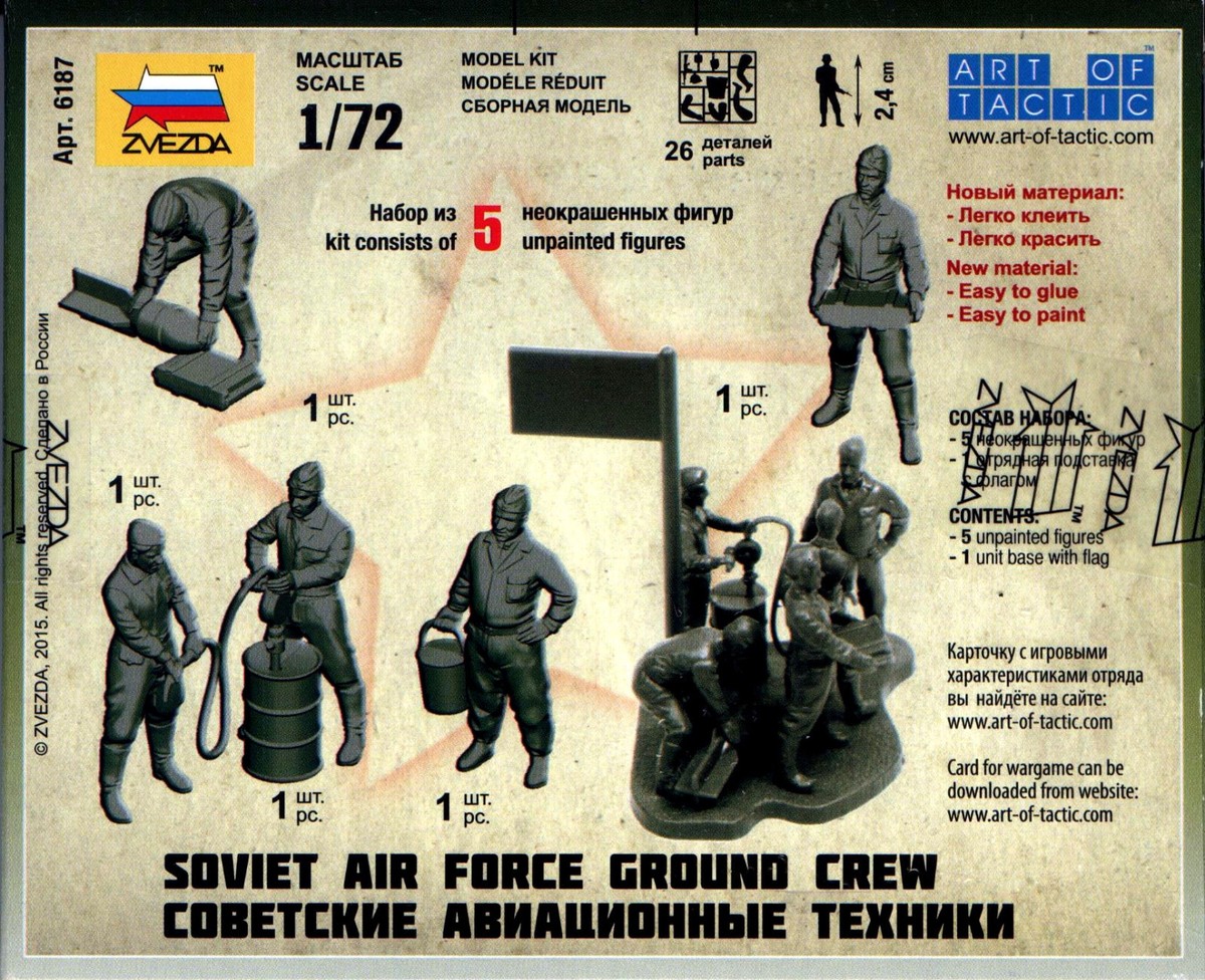 Zvezda 1/72 6187 WWII Soviet Air Force Ground Crew (5 Figures) | eBay