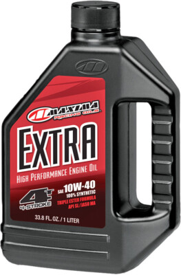 MAXIMA EXTRA 10W-40 100% Synthetic Triple Ester 4T 4-Stroke Engine Motor Oil 1L