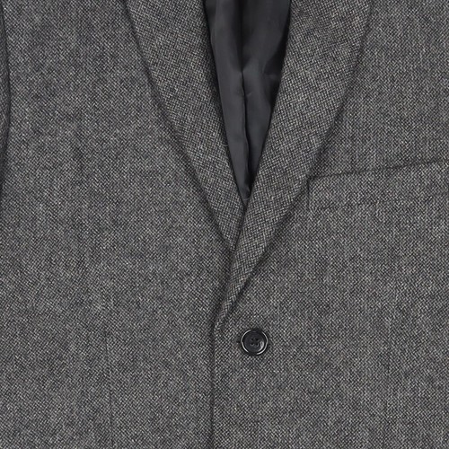 Blazer de tweed gris Topman para hombre, talla 38, espiga - Imagen 4 de 12