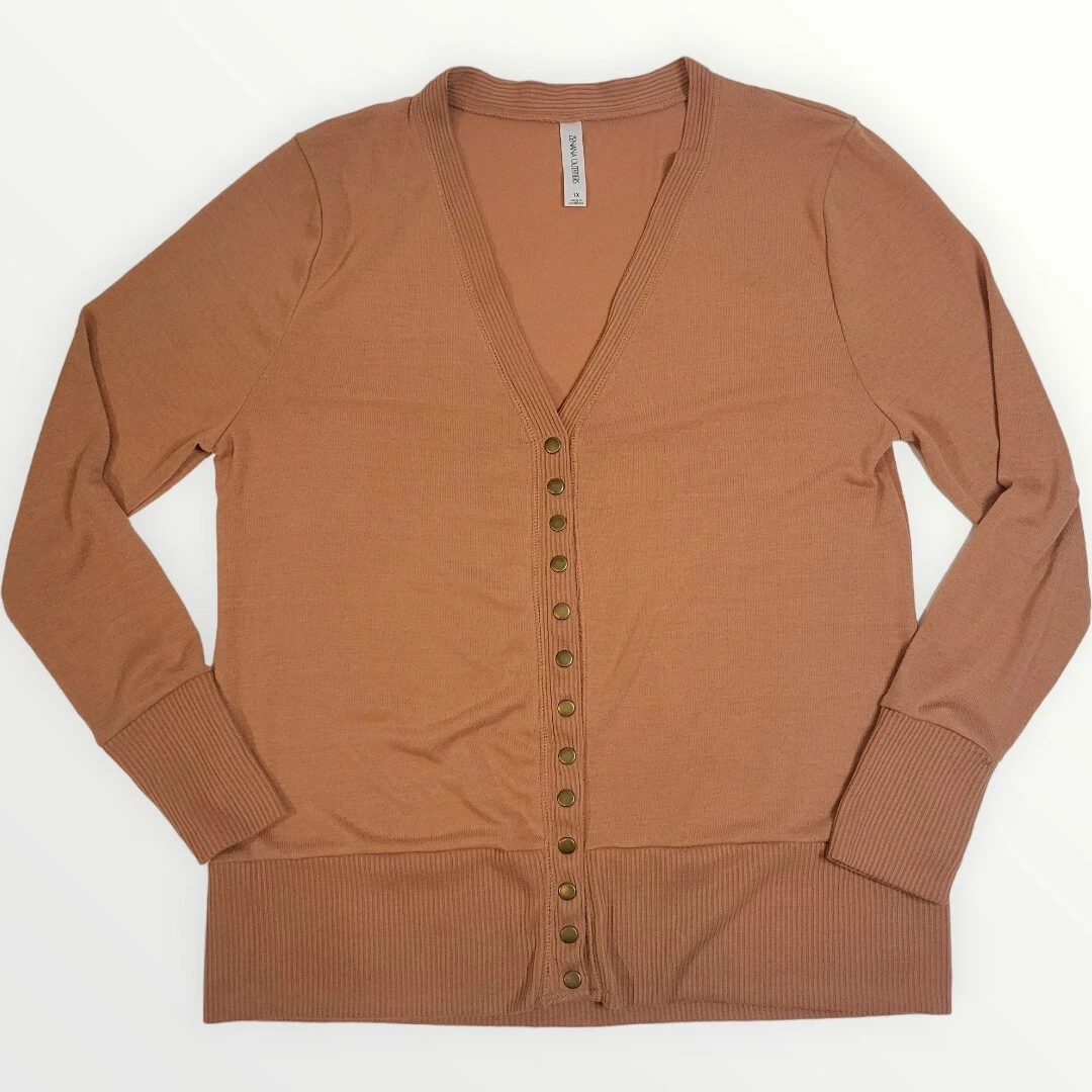 Zenana outfitters 2025 snap cardigan
