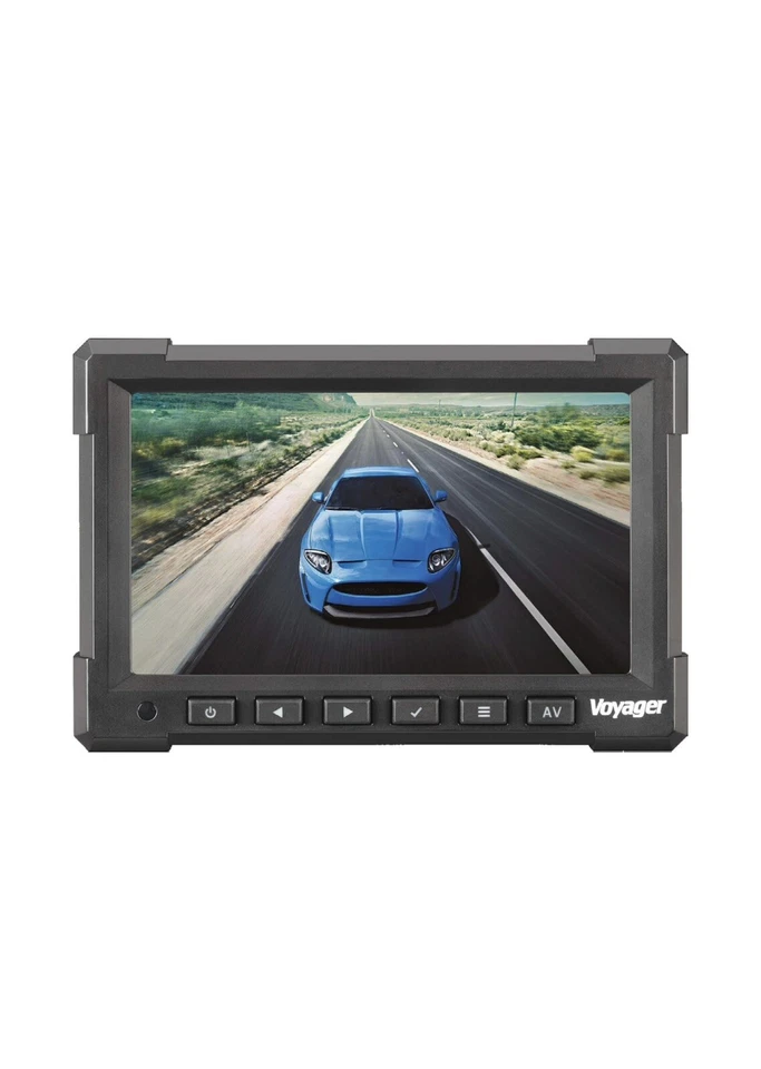 Voyager VOM718 7" LCD Color Backup Rear View Vehicle Observation Monitor w/3… - Image 2 of 4