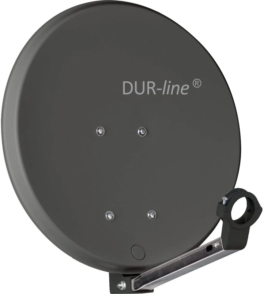 DUR-line DSA 40 Anthrazit Mini Sat Antenne Alu + Single LNB - 1 Teilnehmer Set - Bild 2 von 4