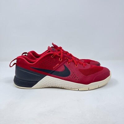 Nike Metcon 1 Gym Red Low Top Athletic Shoes 704688-616 Men's Size 12