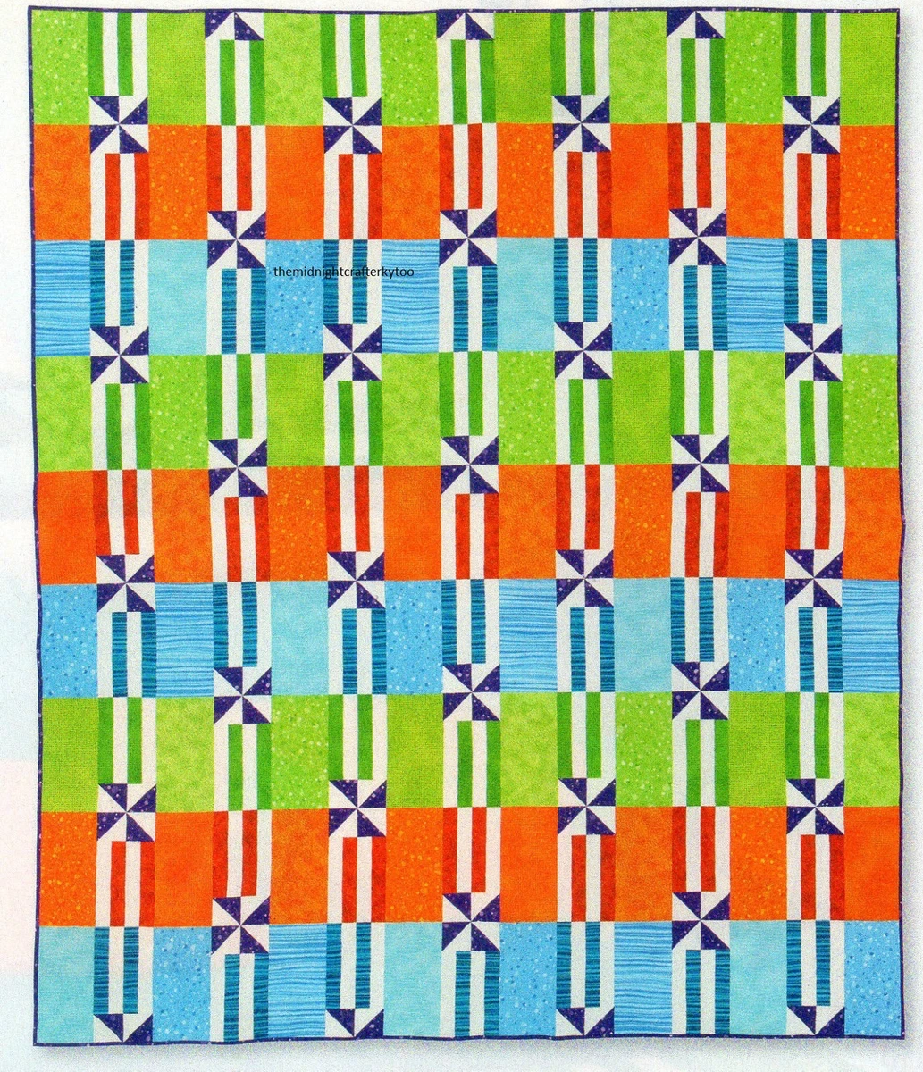 Somersault Quilt Pattern Pieced CA