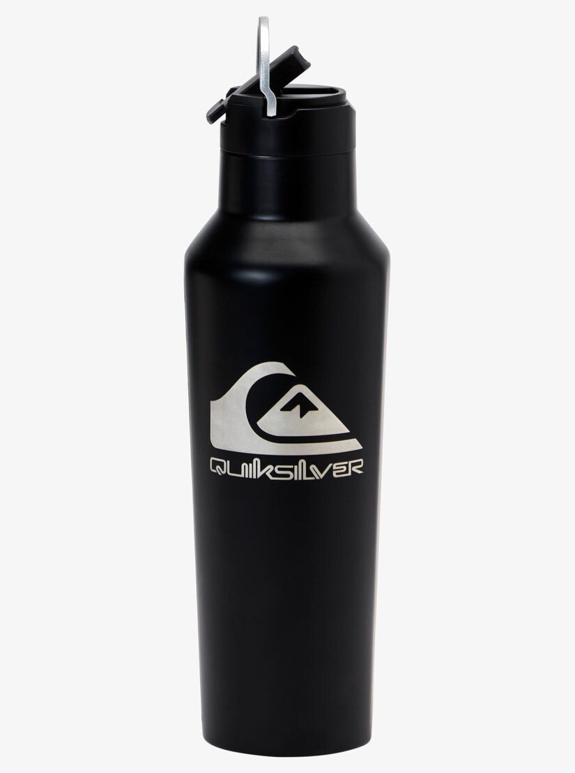 *NUEVO EN CAJA* Botella de agua personalizada Quiksilver X Corkclicle - NUEVA con tapa abatible
