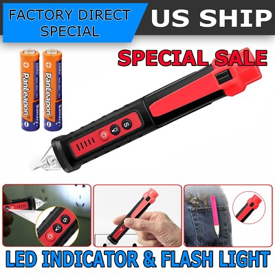 #ad #ad Voltage Electric Tester Volt Detector Test Pen Non Contact Sensor AC DC 12 1000V $7.99