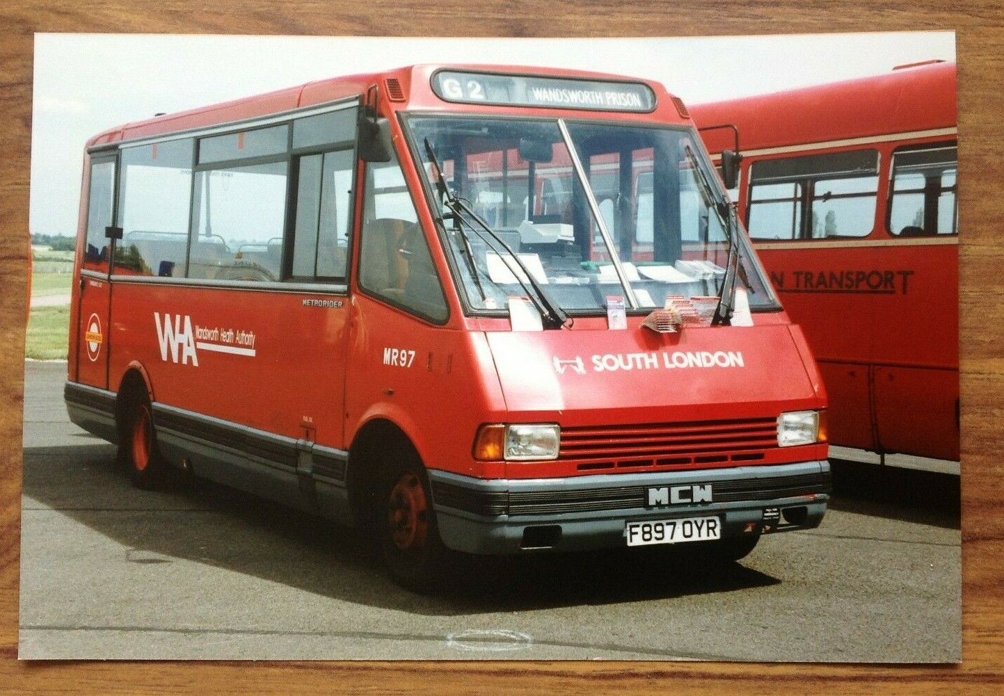 London Transport Bus Photograph MR 97 Route G2 Wandsworth. Free UK ...