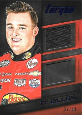 2016 TORQUE RACING TY DILLON ~DUAL MATERIALS~ (BLUE) #DM-TD *s/n 37/99*