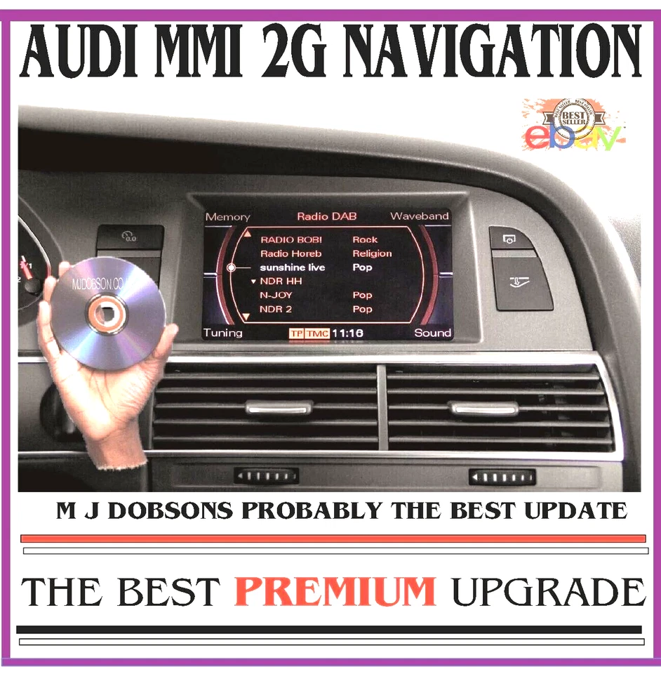 Audi A5/A6/A7/A8/Q7 MMI 2G High Navigation DVD | Europe Map  Worldwide Post - Image 2 of 4