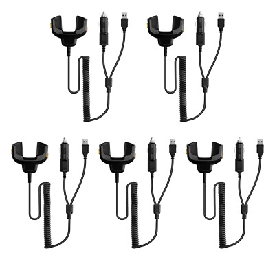 5PCS For Zebra TC70 TC72 TC75 TC75X TC77 2-in-1 USB and Car Quick Charger Cable