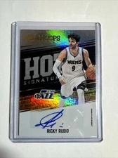 2017-18 Panini NBA Hoops - Hot Signatures #HS-RR Ricky Rubio (AU)